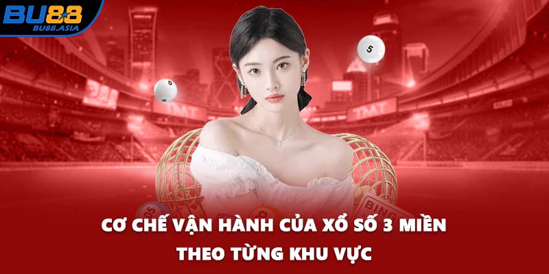 Cơ chế vận hành của xổ số 3 miền theo từng khu vực